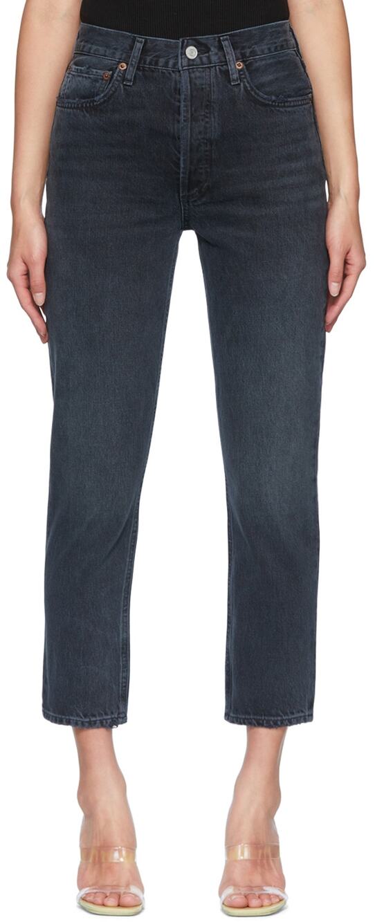 Agolde Classic Black Riley Denim Jeans Size 26
